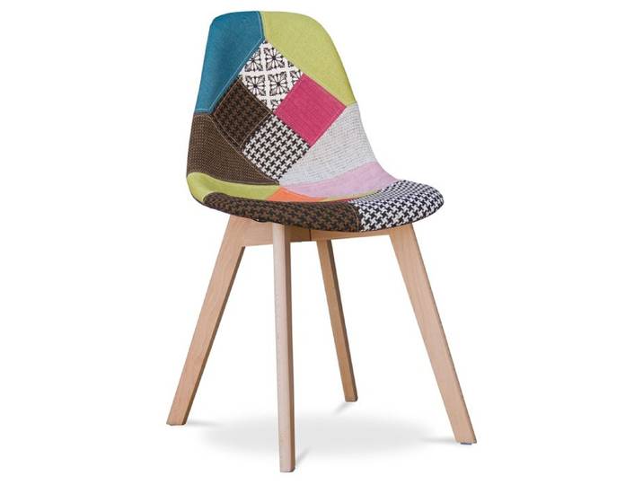 Premium Chaise design Brielle- Patchwork Fiona Multicolore