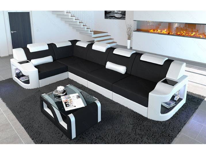 Sofa Dreams Ecksofa Polsterstoff Design Stoff Sofa Padua L Form M Mikrofaser Stoffsofa, Couch wahlweise mit Bettfunktion