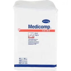 Medicomp Extra Kompressen 10x10 cm Unsteril 100 ST