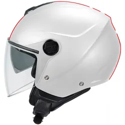 Ufo Plast, Motorradhelm, Helm Ufo Nixie Jet Weiss/Rot Gr. M (M)