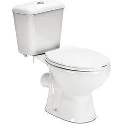 Cleano Monoblock-WC mit Rückspülung und Sitz