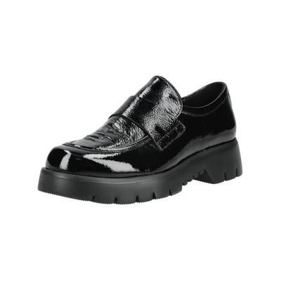 Slipper HÖGL "Högl Slipper Leder", Damen, Gr. 40, Leder, schwarz (schwarz lack), Schuhe Slipper