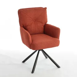 Home Nature Wohnkonzept Drehstuhl Bürostuhl Arbeitsstuhl Orange – Stoff-Drehstuhl mit 180°-Rotation