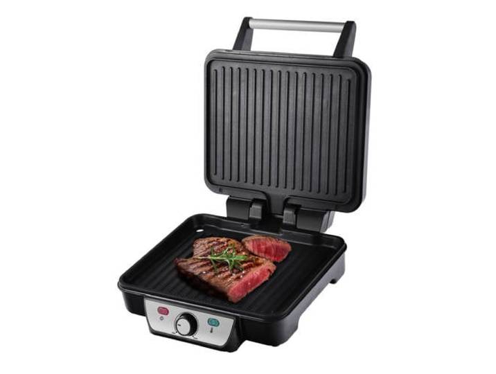 Inventum contactgrill - CG618 - 28 x 23 cm - RVS/zwart