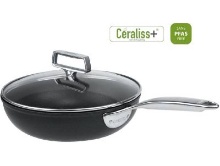 Cristel - Sauteuse 28 Cm Castel Pro Fixe Ultralu Ceraliss +