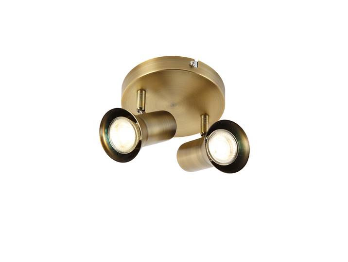 Spot de plafond rond bronze inclinable et orientable - Karin 2