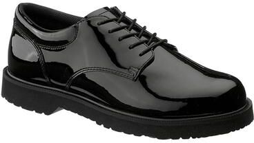 Bates High Gloss Duty Oxford Shoes - Mens 10 Black Oxford Medium
