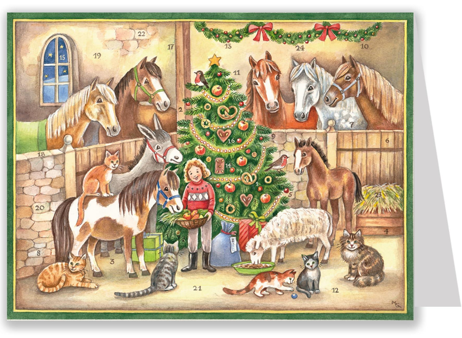 oCreon Papier-Adventskalender voor volwassenen