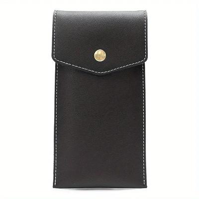 PU Leather Large Capacity Pencil And Stationery Case black