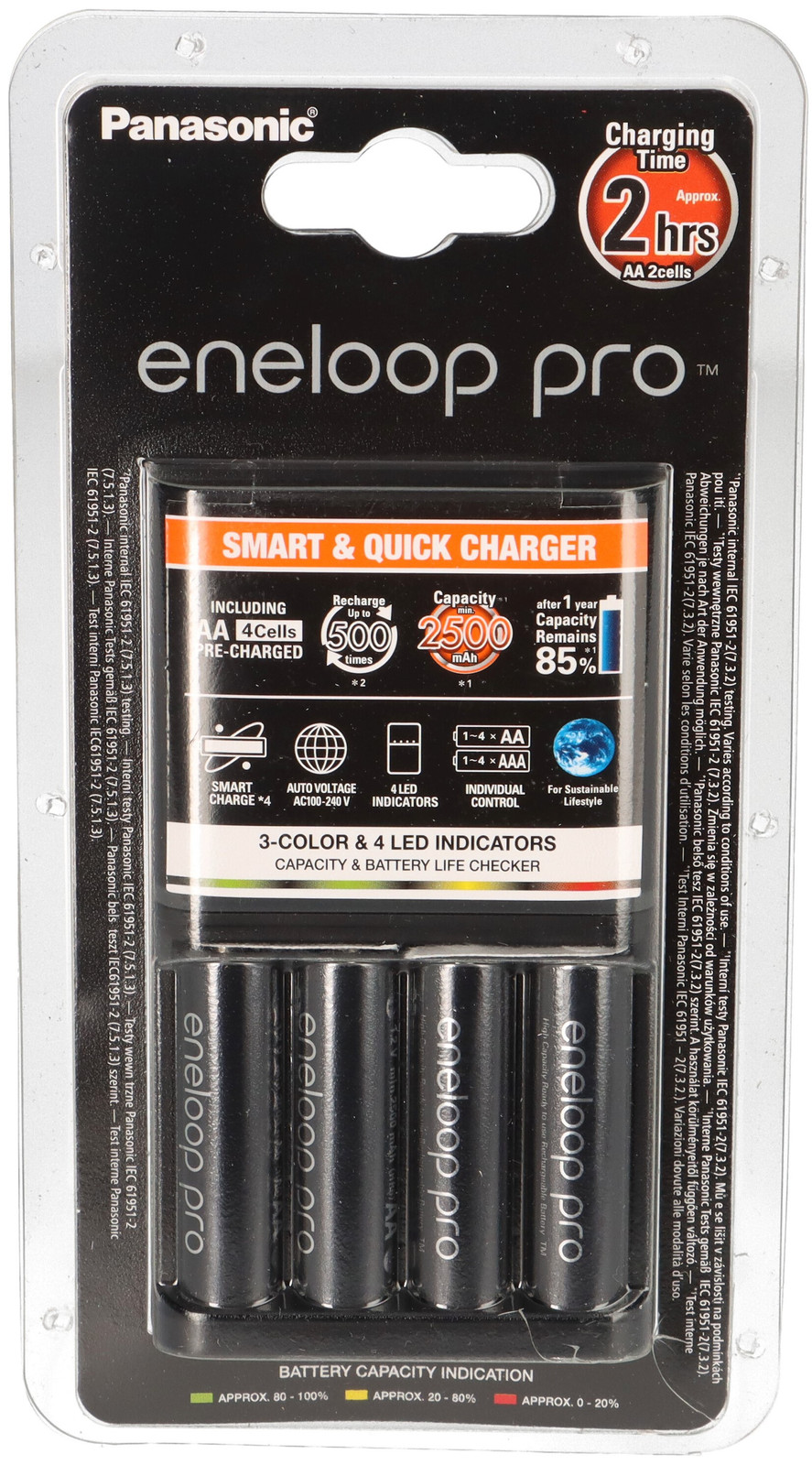 Panasonic Batterijen AA en AAA, 4 stuks