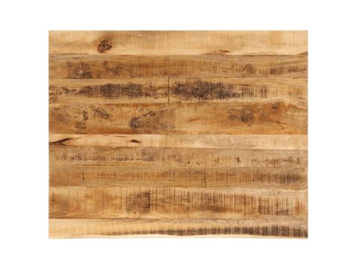 GHVBNMF Tischplatte 90x80x3,8 cm Baumkante Mangoholz Massiv Rustikale Ersatztischplatte für verschiedene Untergestelle im Esszimmer, Wohnzimmer und Büro.
