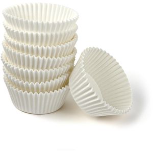 Zenker Muffinförmchen 43436, aus Papier, Ø 7 cm, Standardgröße, weiß, 100 Stück