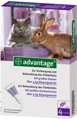 Bayer Vital GmbH GB - Tiergesundheit ADVANTAGE 80 Lösung f.Katzen 4 St 08613297