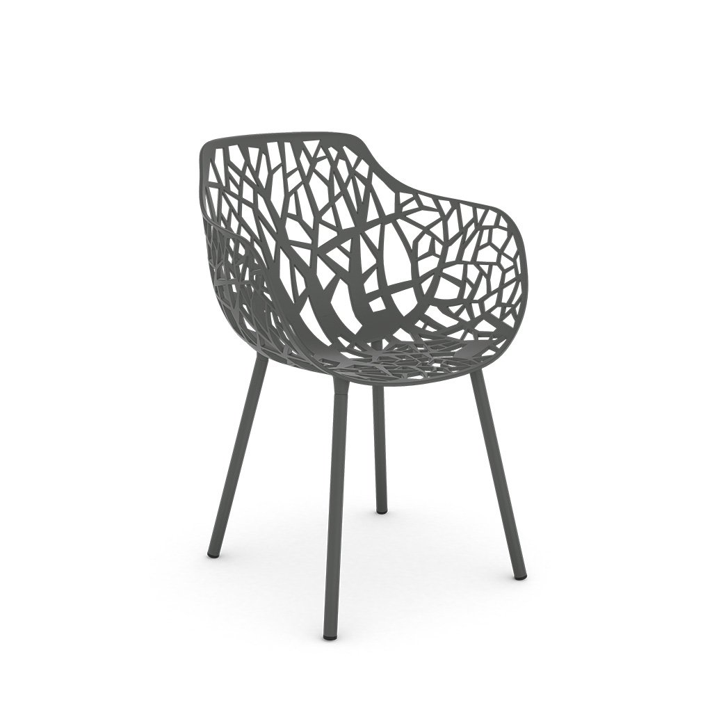 Fast Forest Outdoor Sessel (grau metallic (9, Metallic Grey)) grau metallic (9, Metallic Grey) 6500-9