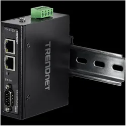 Trendnet Industrial Ethernet (2 Ports), Netzwerk Switch, Schwarz