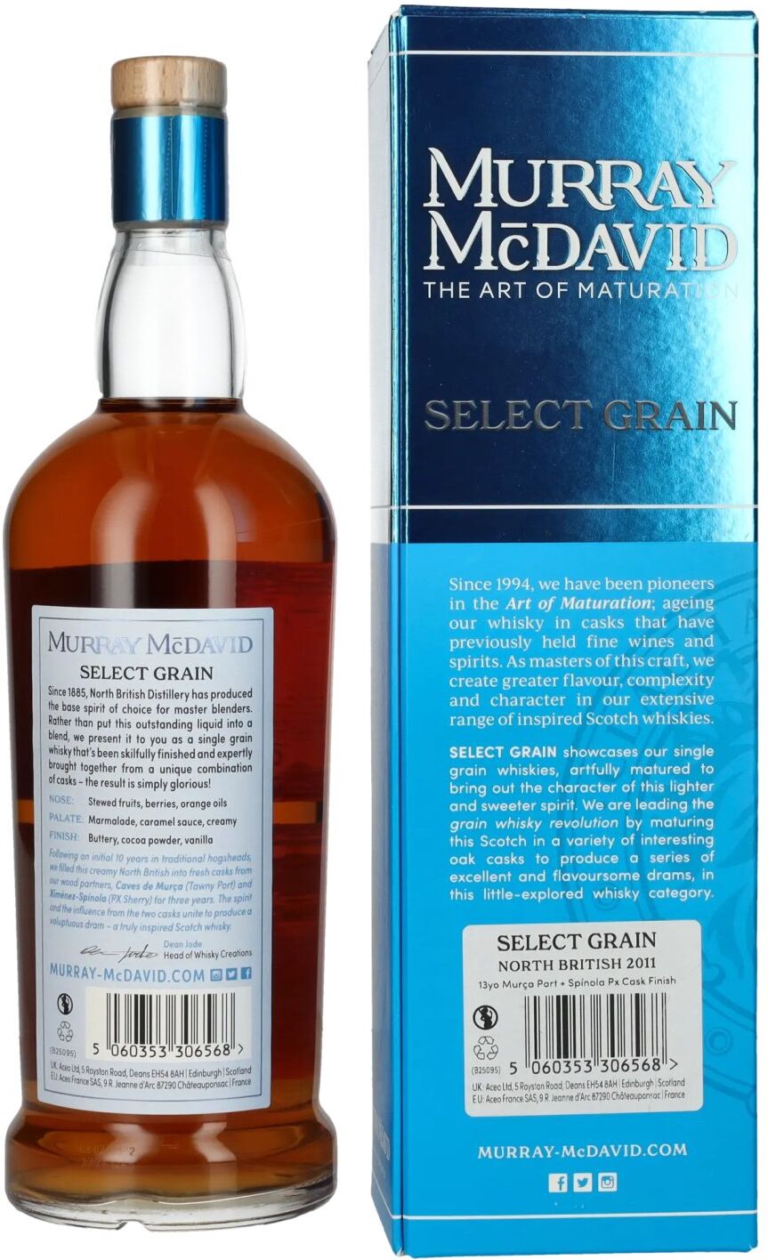Murray McDavid Whisky Murray McDavid BENCHMARK 13 Years Old NORTH BRITISH Port & PX Cask Finish 2011 51,7% Vol. 0,7l in Geschenkbox