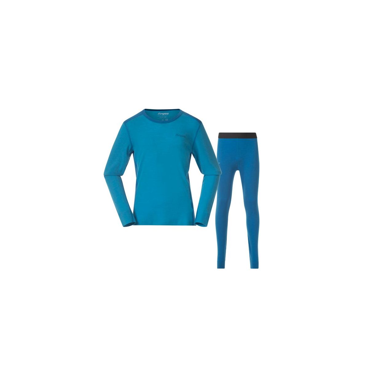Bergans Allround Merino Baselayer Set Kids/Junior aqua lagoon/dark aqua lagoon (25669) 104 252331-3452-25669-104