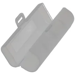 AccuCell Universal AccuSafe Aufbewahrungsbox für 1 Stück 18650, 16650 Li-ion Akku, Farbe transparent, Innenmaße max. 64x18x18mm