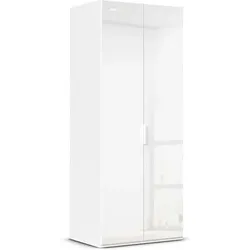 rauch ORANGE Kleiderschrank Vareno 90 x 222 cm Dekor Weiß / Hochglanz