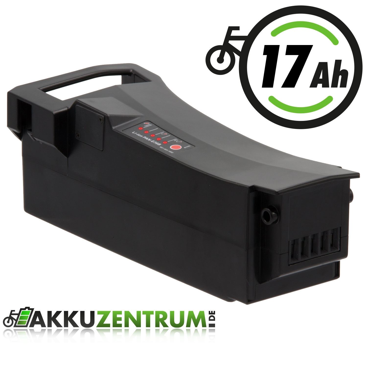 Maratron Ersatz-Akku Impulse für E-Bikes von Raleigh, Kalkhoff, Rixe, Gazelle u.a. 36V 17Ah (612Wh)