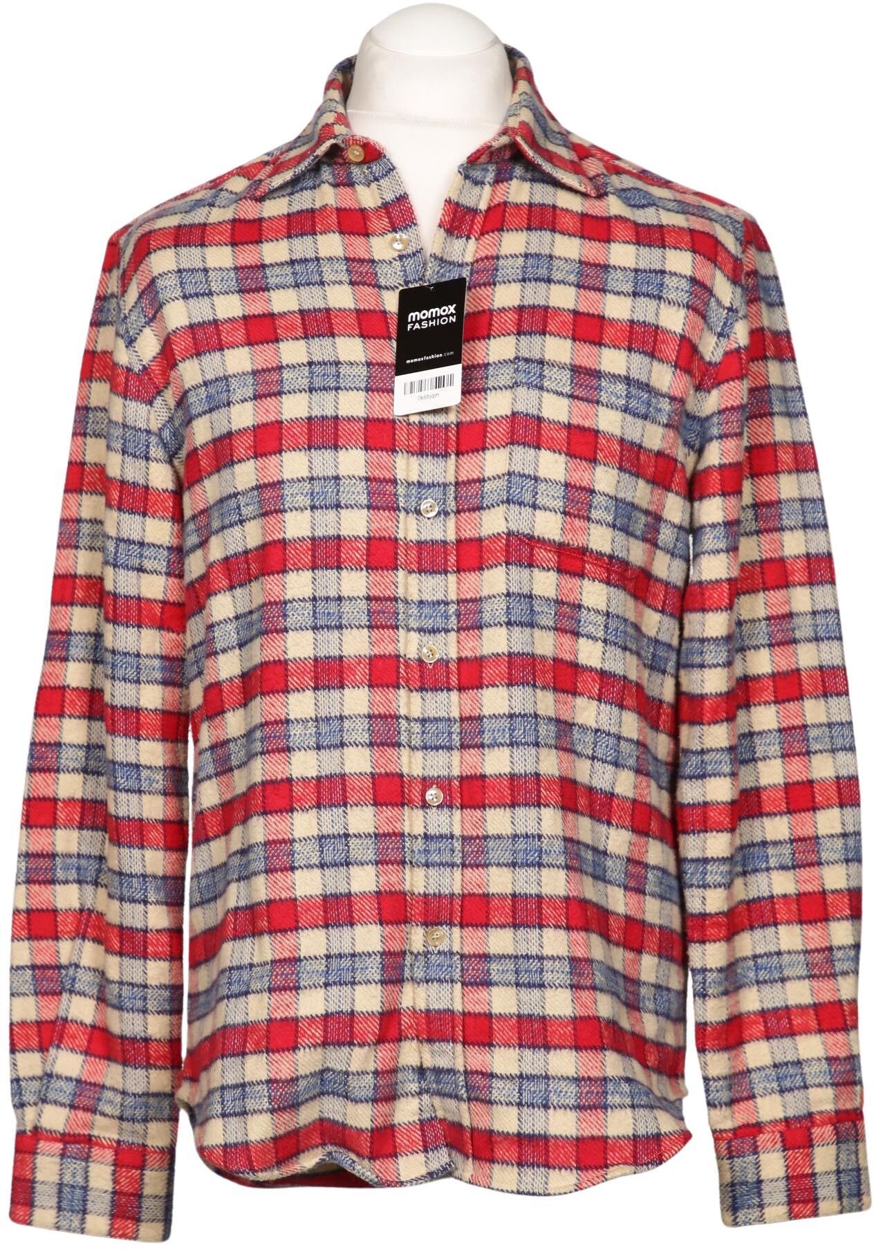 Portuguese Flannels Herren Hemd, Mehrfarbig, Gr. M, Baumwolle - Second Hand