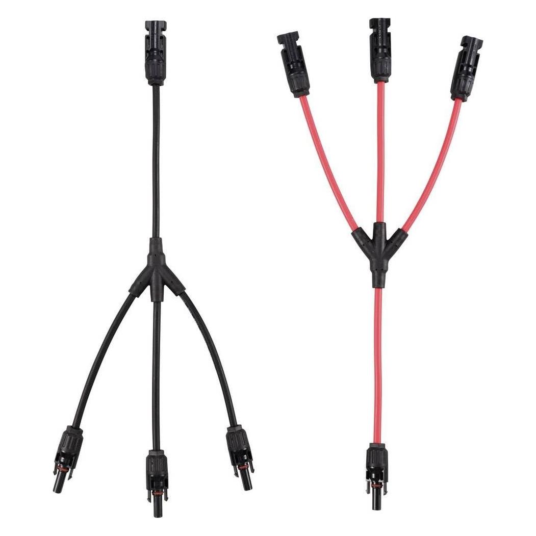 Tru Components Je 1x Verteiler Y Solarstecker Stecker auf 3x Buchse + Buchse auf 3x Stecker TC- (Solarstecker) (TC-12195664)
