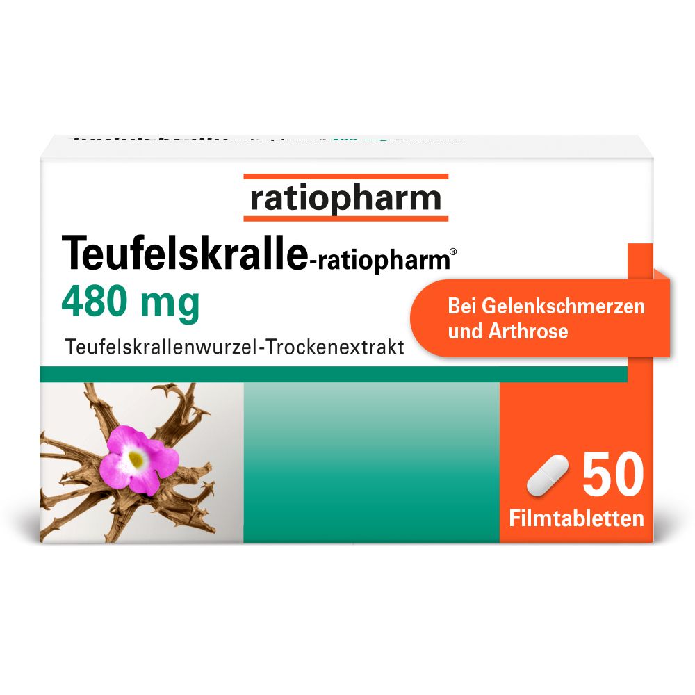 Teufelskralle-Ratiopharm Filmtabletten 50 St