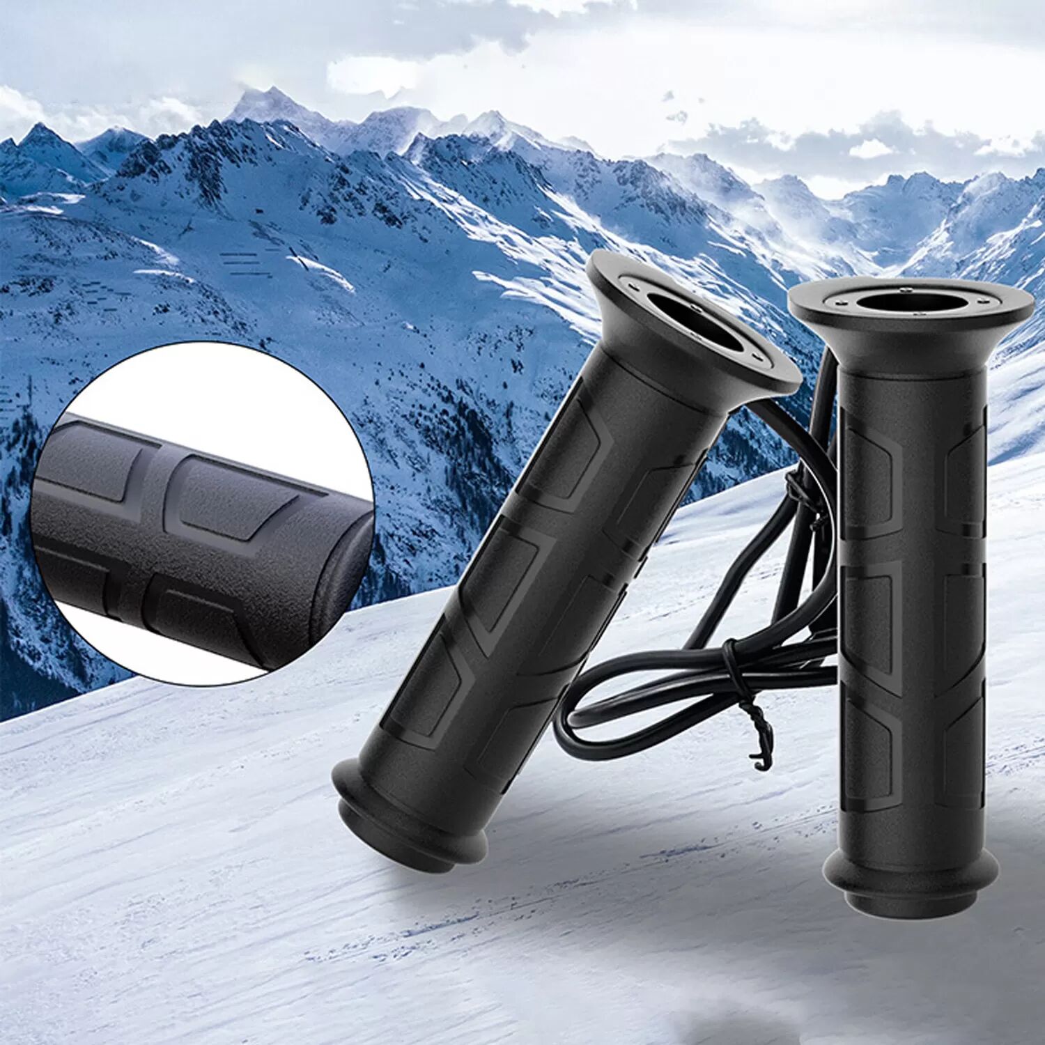 INF Elektrisch beheizter Griff für ATV-Lenker – mit 3 Heizstufen