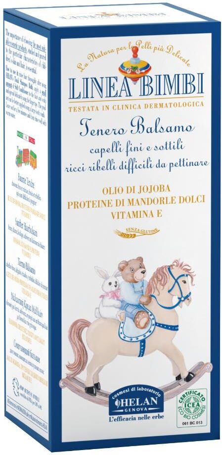 HELAN COSMESI Srl Helan Bimbi Tenero Balsamo Capelli 50ml - Dolcezza Naturale per i Ricci dei Tuoi Piccoli
