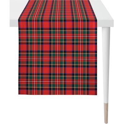 Tischläufer APELT "9539 WINTERWELT, Weihnachtsdeko, Weihnachten", rot, B:48cm L:140cm, Baumwolle, Tischdecken, Digitaldruck