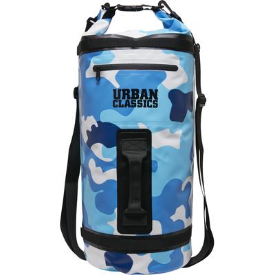 Rucksack URBAN CLASSICS "Urban Classics Unisex Adventure Dry Backpack", Gr. onesize, blau (blauweißcamo), Rucksäcke Rucksack