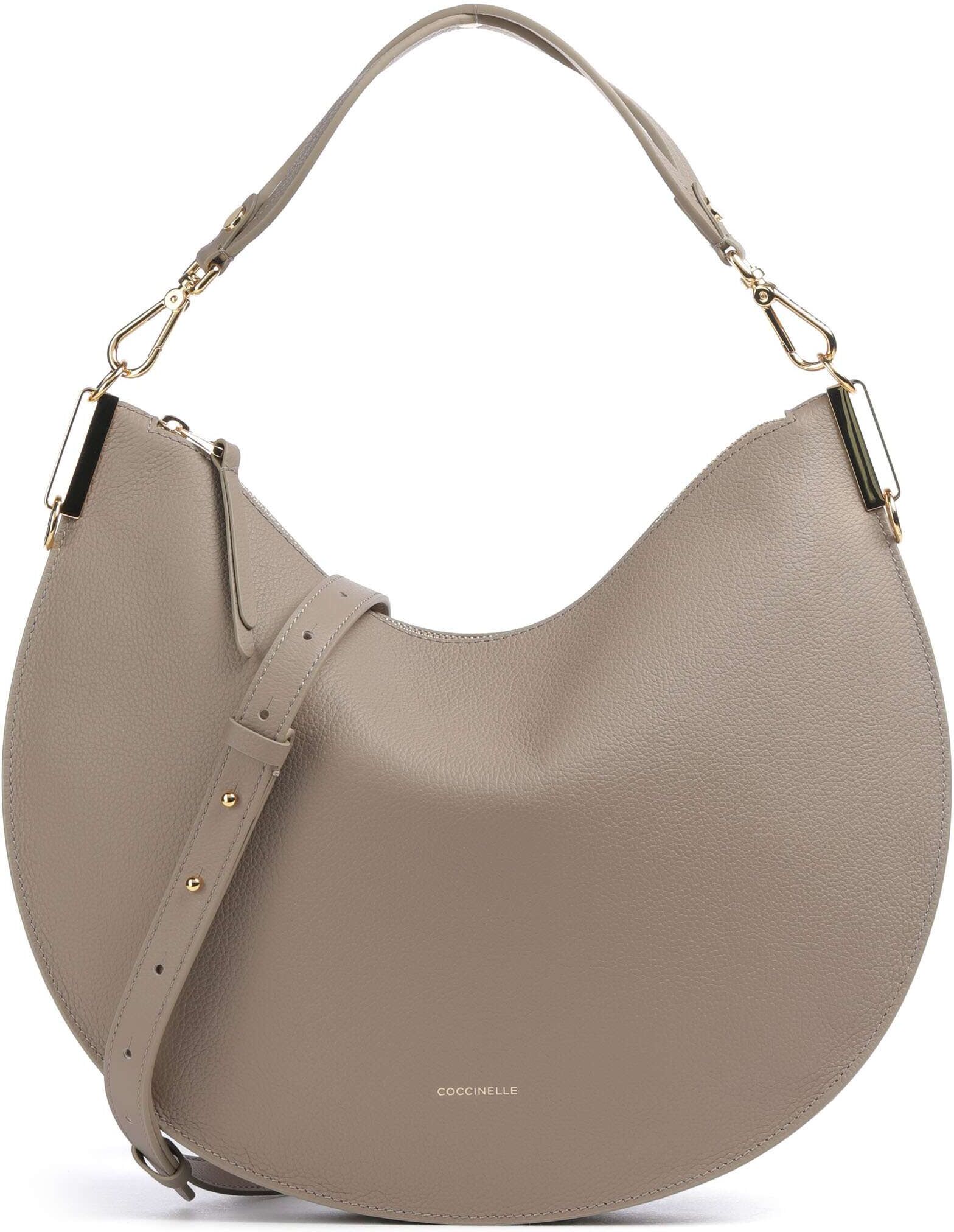 Coccinelle Sunup Beuteltasche aus Leder, braun