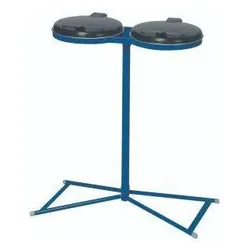 VAR Abfallsammler 2x120 l blau 4Standfüsse KS-Deckel, Abfalleimer, Blau