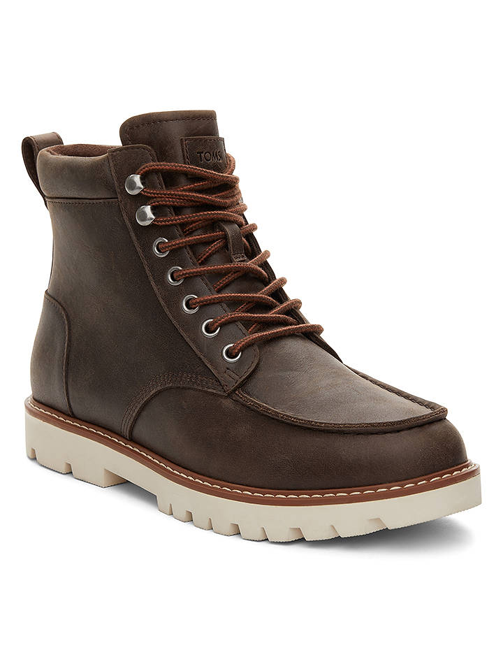 TOMS Leder-Boots "Palomar" in Braun - 42