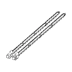 TECE easy fit TECEnow Betätigungsstange 9820498 für WC-Betätigungsplatte, für Zweimengentechnik