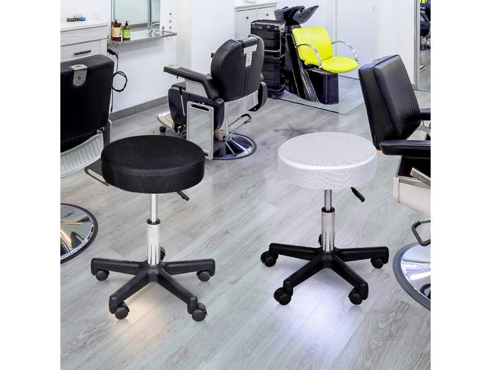 HOMCOM 2 Tabourets Massage Pivotants Réglables