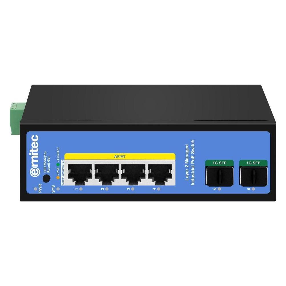 Ernitec 4-port 1000Mbps Industrial (4 Ports) (ELECTRA-IM04-1GB)