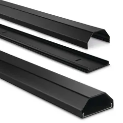 Hama eckig Alu Kabelkanal 110 cm schwarz