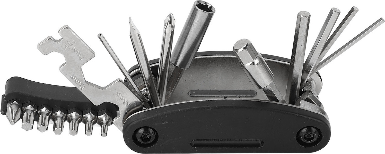 Gistuch 20-in-1 multifunctioneel fietsonderhoudsgereedschap - Zwart