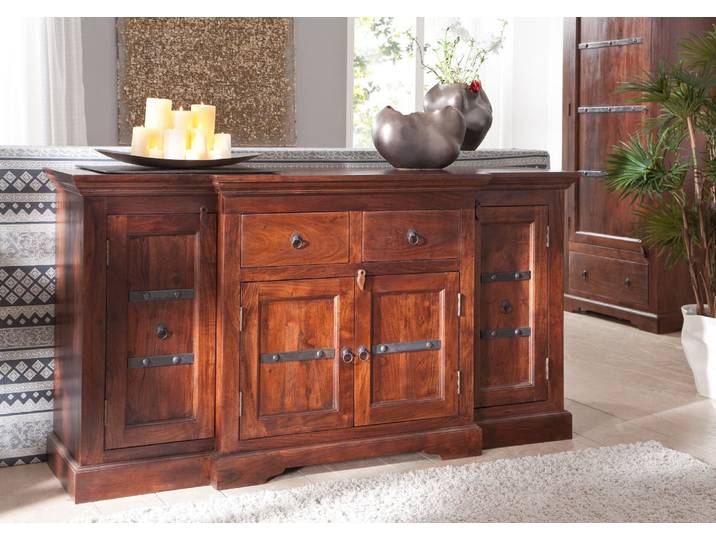 Sideboard Akazie 160x45x85 nougat lackiert OXFORD #902