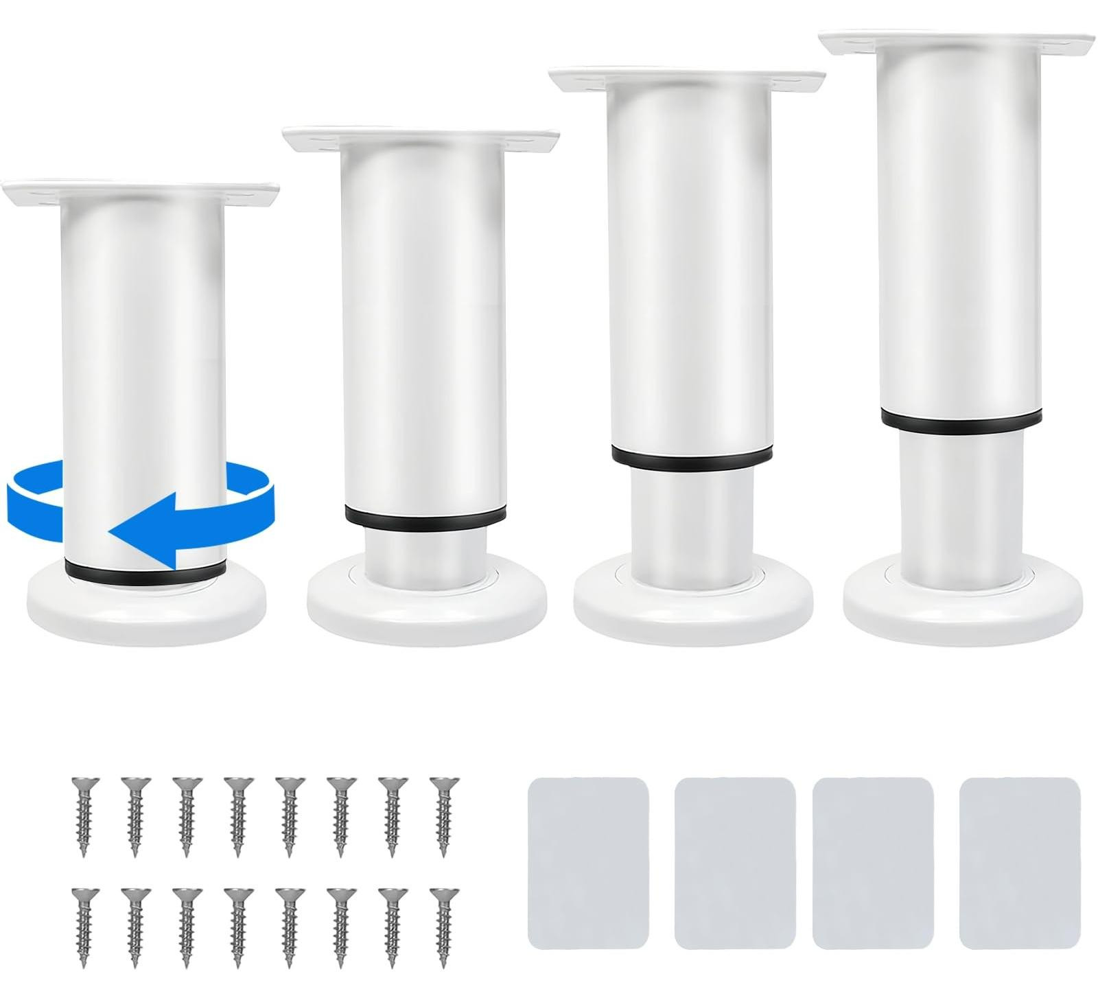 Solidchoice - Set van 4 verstelbare meubelpoten