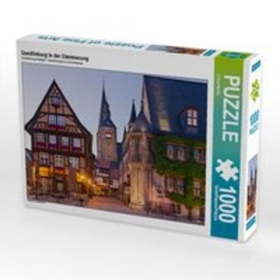 CALVENDO Puzzle Quedlinburg in der Dämmerung 1000 Teile Lege-Größe 64 x 48 cm Foto-Puzzle Bild von U boeTtchEr