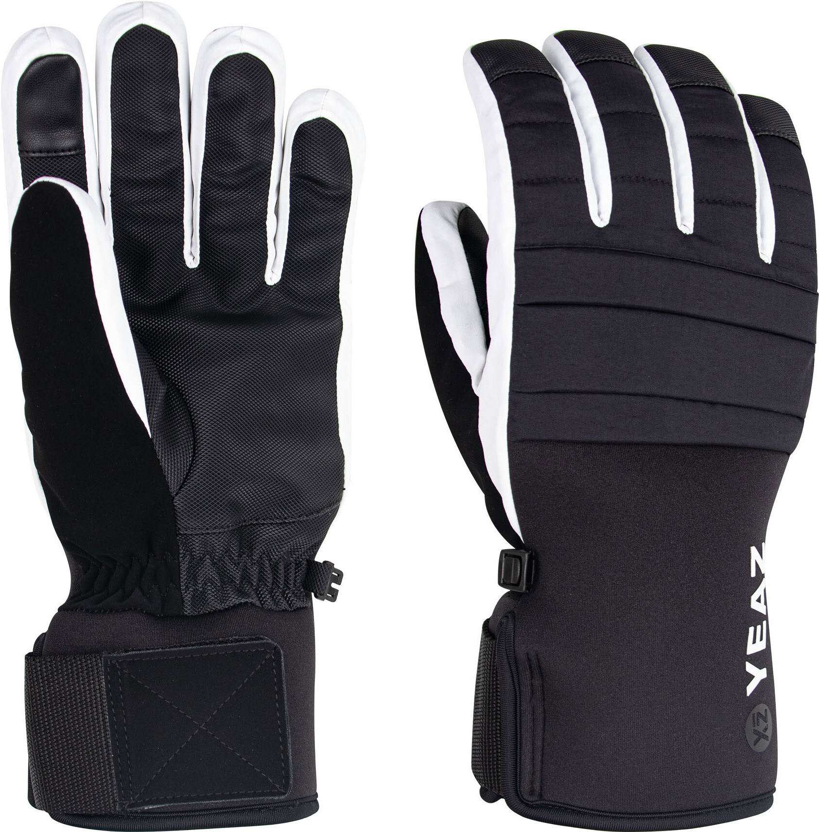 Skihandschuhe YEAZ "Skihandschuhe RIDIN" Gr. 8, weiß, Handschuhe, 8, Obermaterial: 73% Nylon NY. 27% Polyester PES., Skihandschuhe