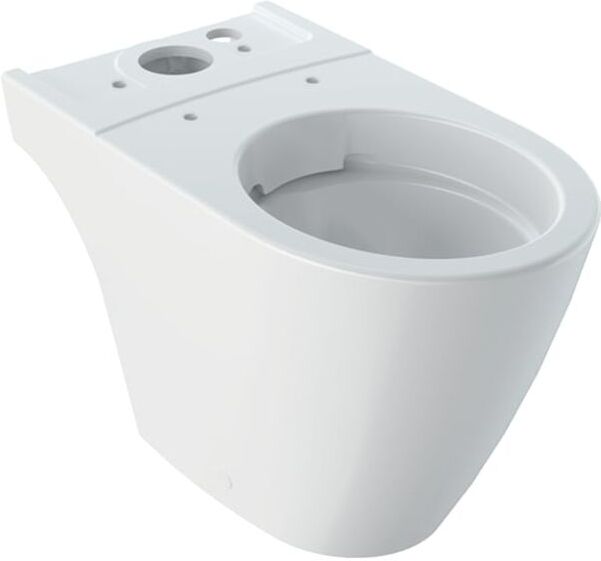 Geberit iCon Stand-Tiefspül-WC 200460000 weiß, 35,5x63,5cm, für Aufputz-Spülkästen aufgesetzt, rimfree