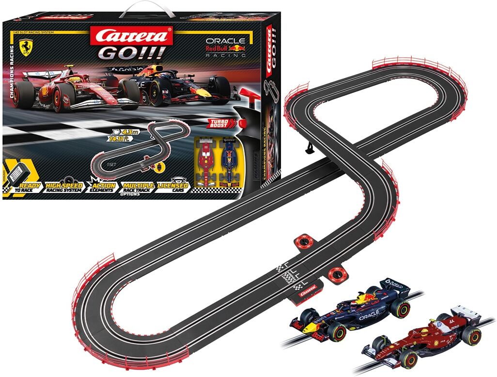 Carrera Circuito para vehículos de juguete F1 Champion's Racing GO.