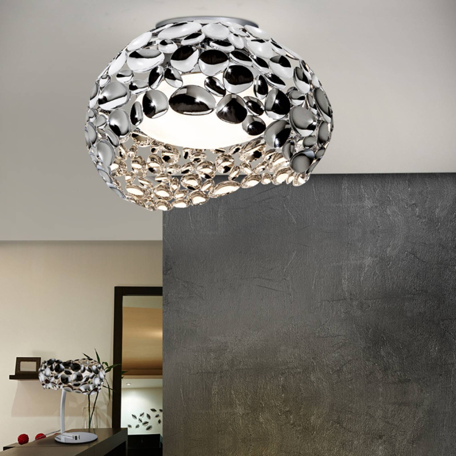 Schuller Valencia LED Deckenleuchte Narisa, chrom / silber, für Wohn- / Esszimmer, Metall, Modern