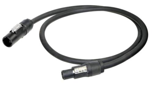 Neutrik 1027565 Strom Anschlusskabel Schwarz 2m