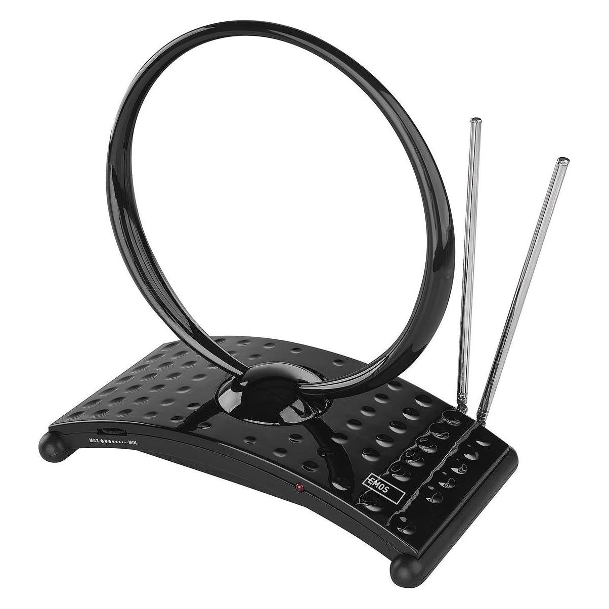 Emos Zimmerantenne CITY RING-C550, DVB-T2, DAB, FM, LTE/4G/5G Filter (Zimmerantenne) (J0701)