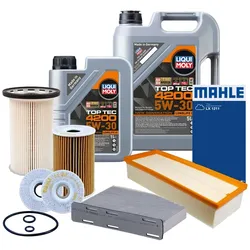 Inspektionspaket Mahle Inspektionskit Liqui Moly 5W-30 für VW TIGUAN (5N_)