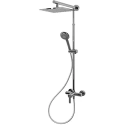 Schulte  DuschMaster  Rain  I  Classic  Plus  mit  Einhebelmischer  Kopfbrause  eckig